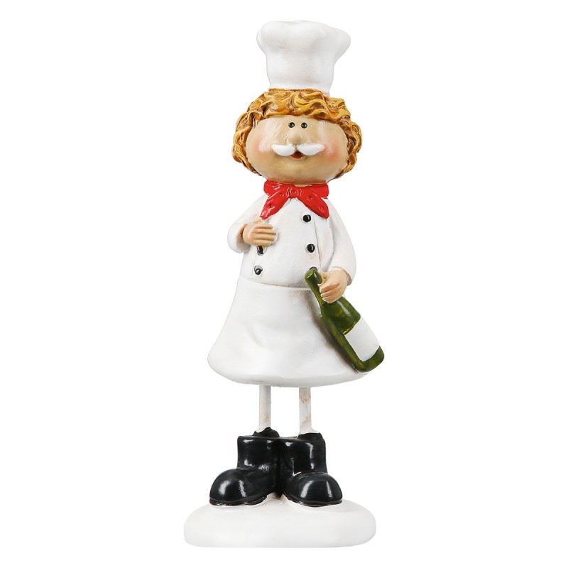 Φιγούρα Cook "Star Chef" Πολυρεζίνη Λευκό PU Pcs. Assorted 4.5x4.5x13cm