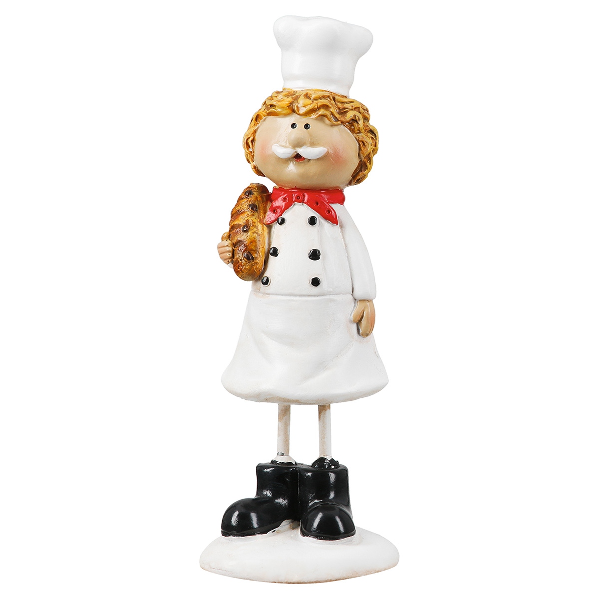 Φιγούρα Cook "Star Chef" Πολυρεζίνη Λευκό PU Pcs. Assorted 4.5x4.5x13cm