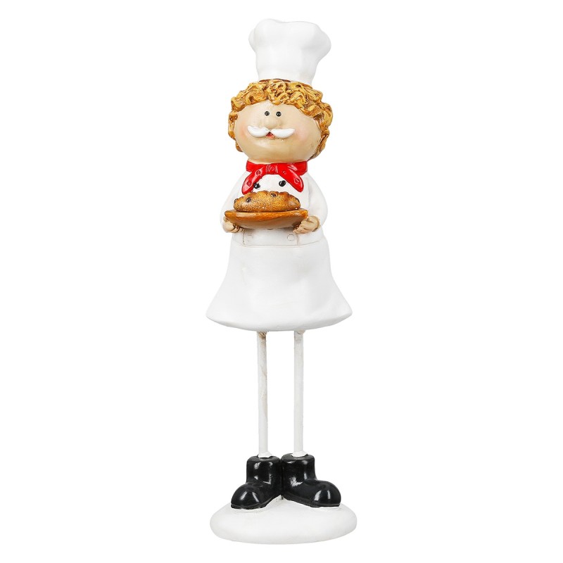 Φιγούρα Cook "Star Chef" Πολυρεζίνη Λευκό PU Pcs. Assorted 6x5x20cm