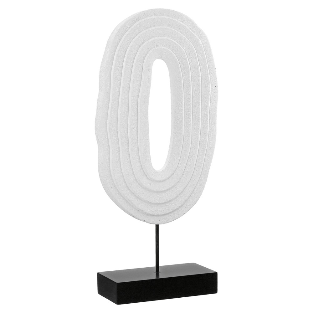 Stand Relief "Pezzo" Mdf Μαύρο Λευκό PU 4 17.5x7.5x39.5cm