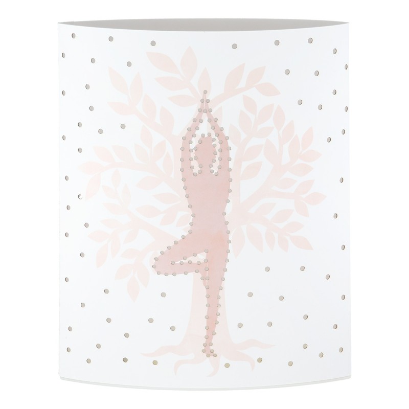 Διακοσμητικό Light (Led) Ellipse "Namaste" Yoga Χαρτί Λευκό PU Pcs. Assorted 13x6x16cm