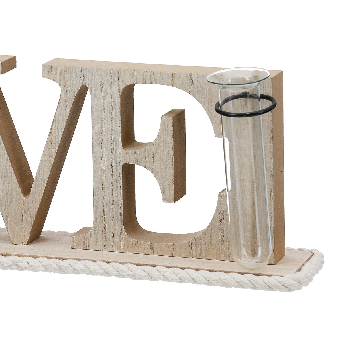 Lettering "Love" Ξύλο Ecru PU 4 41x7.5x12.5cm