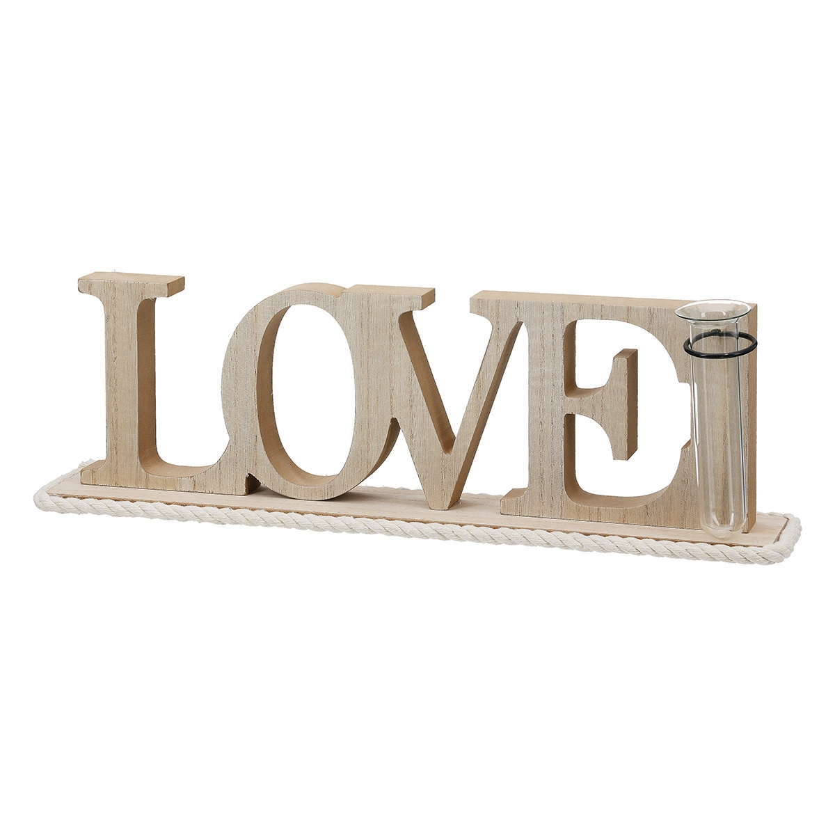 Lettering "Love" Ξύλο Ecru PU 4 41x7.5x12.5cm