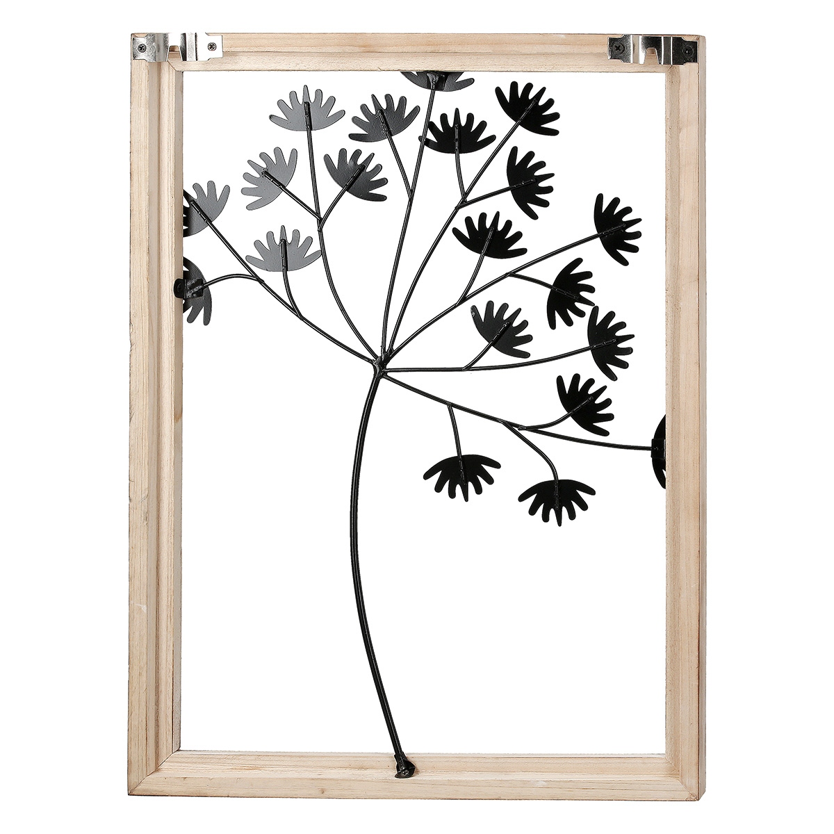 Wall Relief "Dandelion" Μέταλλο Μαύρο PU 30x3x40cm