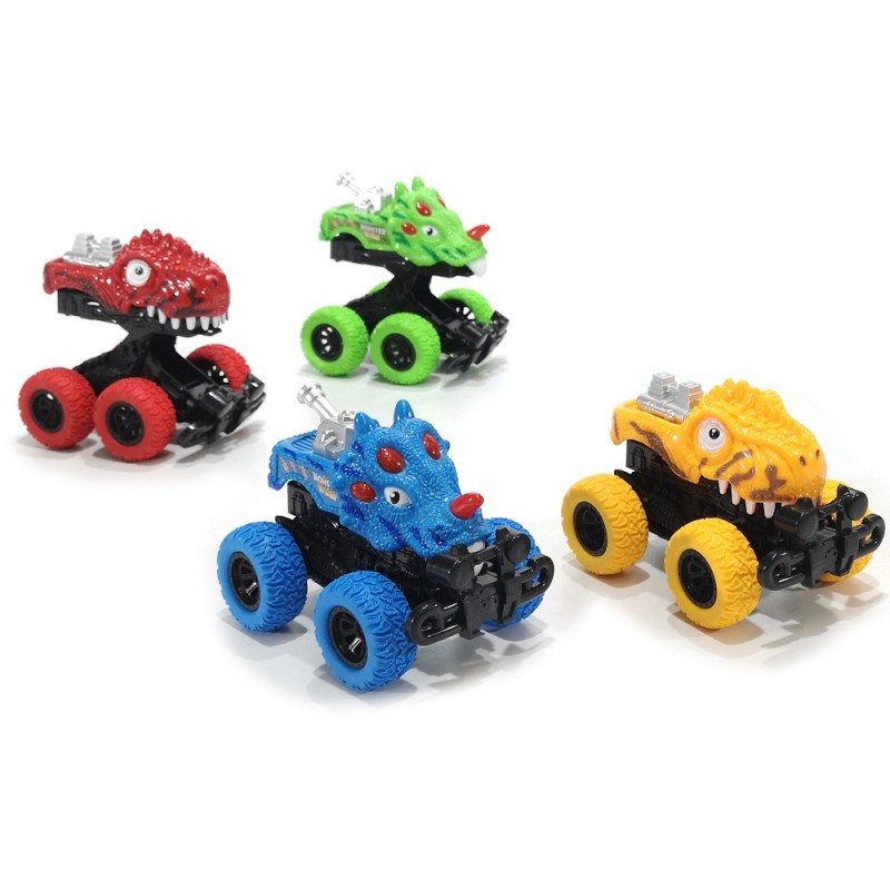 Αυτοκινητάκι Dino Cars Με Ανυψώμενο Σώμα Πλαστικό 14cm Σε 4 Σχέδια Για 3+ Ετών