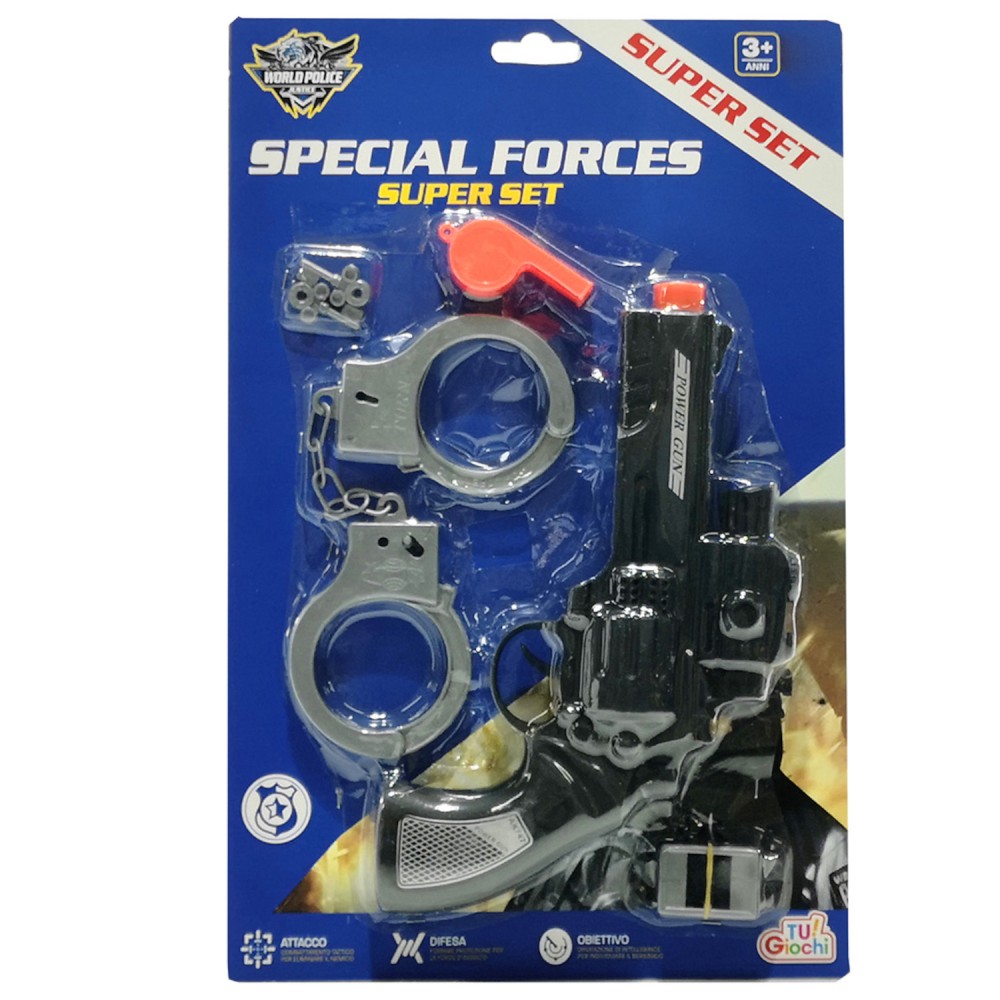 Σετ Παιχνιδιού Special Forces ArteLibre Μαύρο/Ασημί/Πλαστικό 22cm