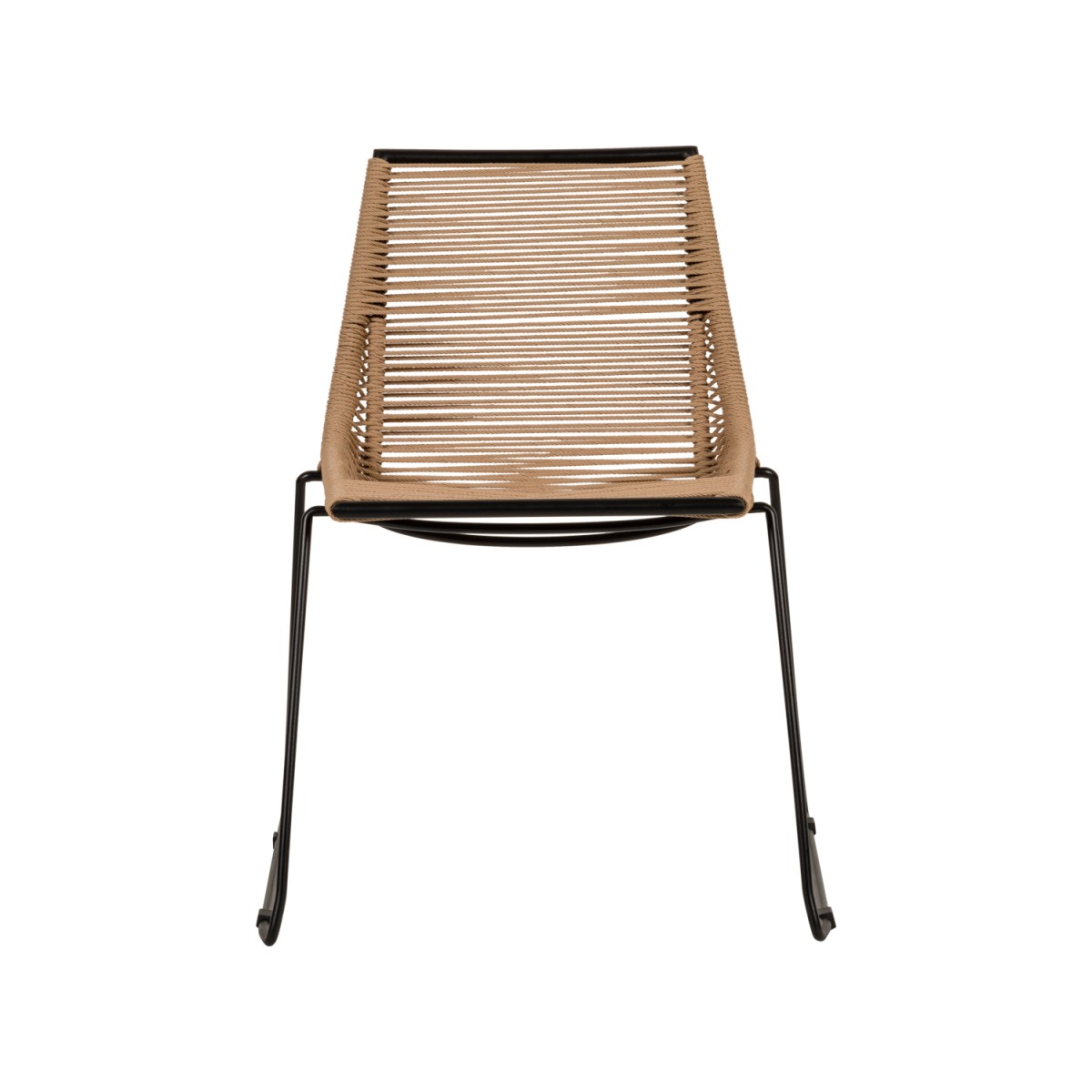 Καρέκλα Κήπου ArteLibre DERNA Φυσικό/Μαύρο Μέταλλο/Rattan 57x59x80cm