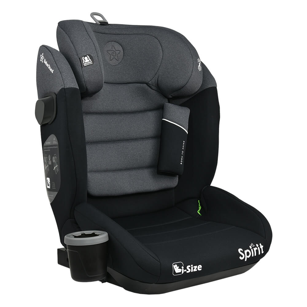 ΚΑΘΙΣΜΑ ΑΥΤΟΚΙΝΗΤΟΥ SPIRIT ISOFIX I-SIZE 100-150cm STEEL GREY