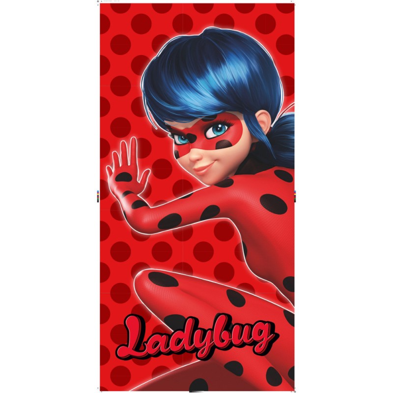 Πετσέτα Θαλάσσης Βαμβακερή Βελούδινη Ladybug 320gsm