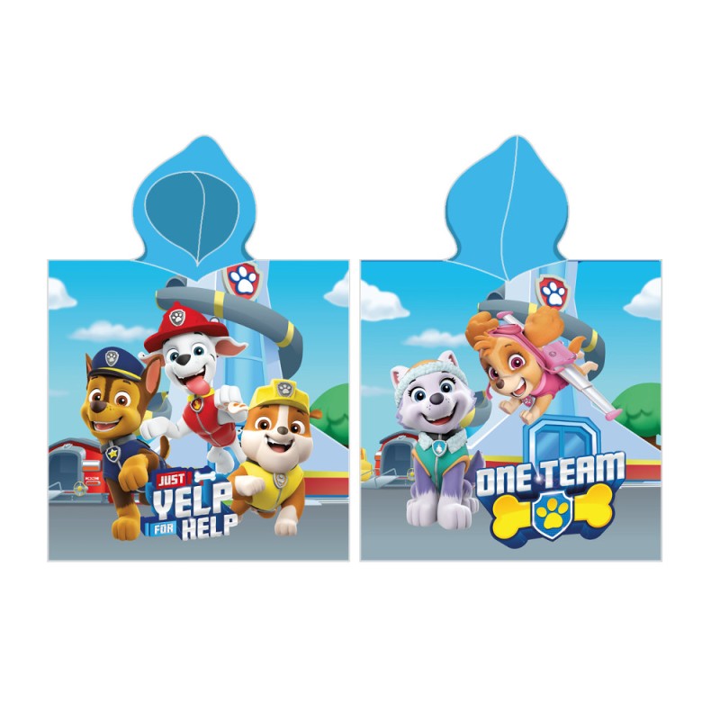 Παιδικό Πόντσο Microfiber Paw Patrol