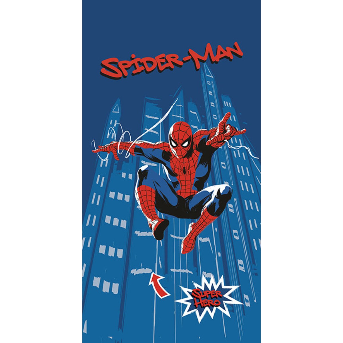 Πετσέτα Θαλάσσης Microfiber Spiderman Hero