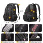 Μεγάλο Laptop Backpack 17,3&#039;&#039; Ανθεκτικό XL Heavy Duty Travel Backpack Bange 1901 μαύρο