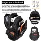 Μεγάλο Laptop Backpack 17,3&#039;&#039; Ανθεκτικό XL Heavy Duty Travel Backpack Bange 1901 μαύρο