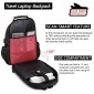 Μεγάλο Laptop Backpack 17,3&#039;&#039; Ανθεκτικό XL Heavy Duty Travel Backpack Bange 1901 μαύρο