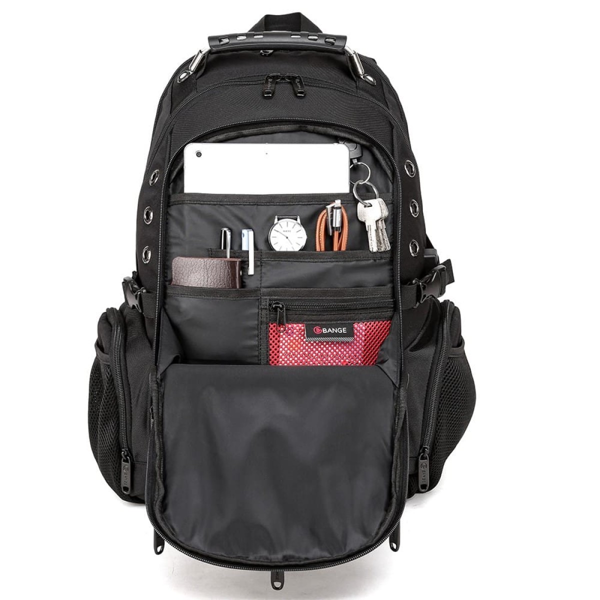 Μεγάλο Laptop Backpack 17,3&#039;&#039; Ανθεκτικό XL Heavy Duty Travel Backpack Bange 1901 μαύρο