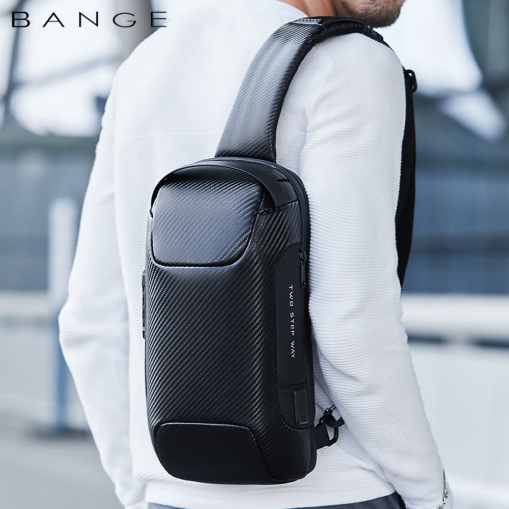 Τσαντάκι ώμου χιαστί crossbody Bange 22085 plus μαύρο