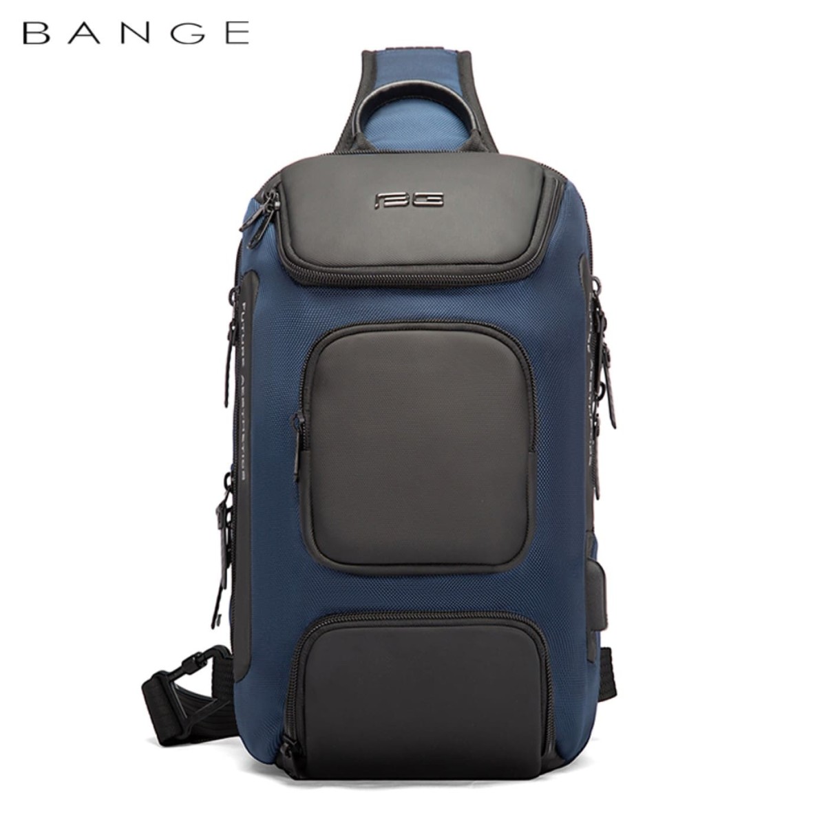 Τσαντάκι ώμου χιαστί crossbody Bange 7086 μπλέ