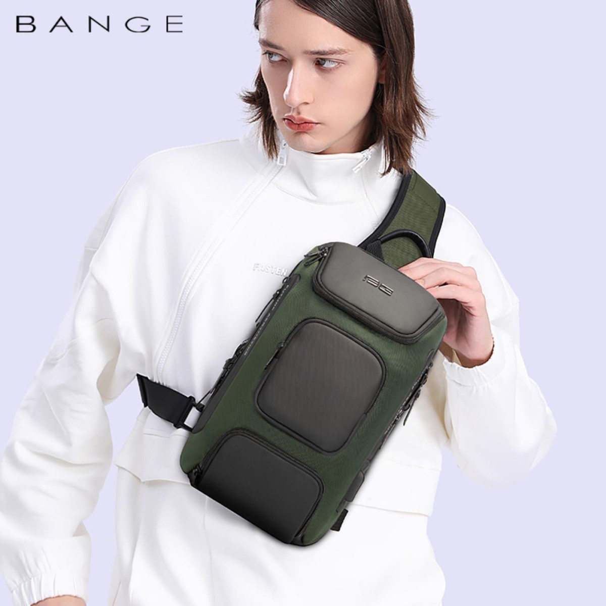 Τσαντάκι ώμου χιαστί crossbody Bange 7086 χακί