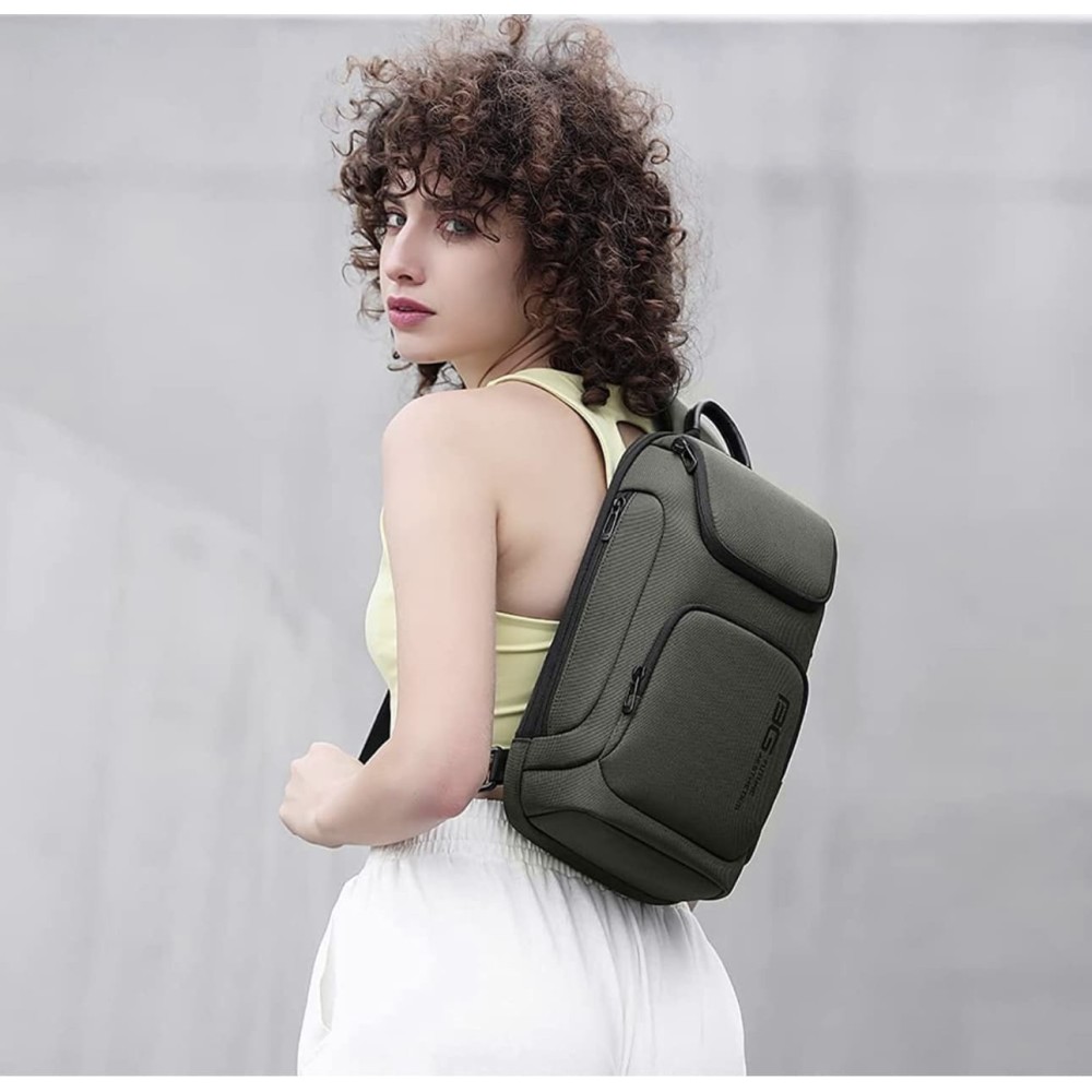 Τσαντάκι ώμου χιαστί crossbody Bange 7565 χακί