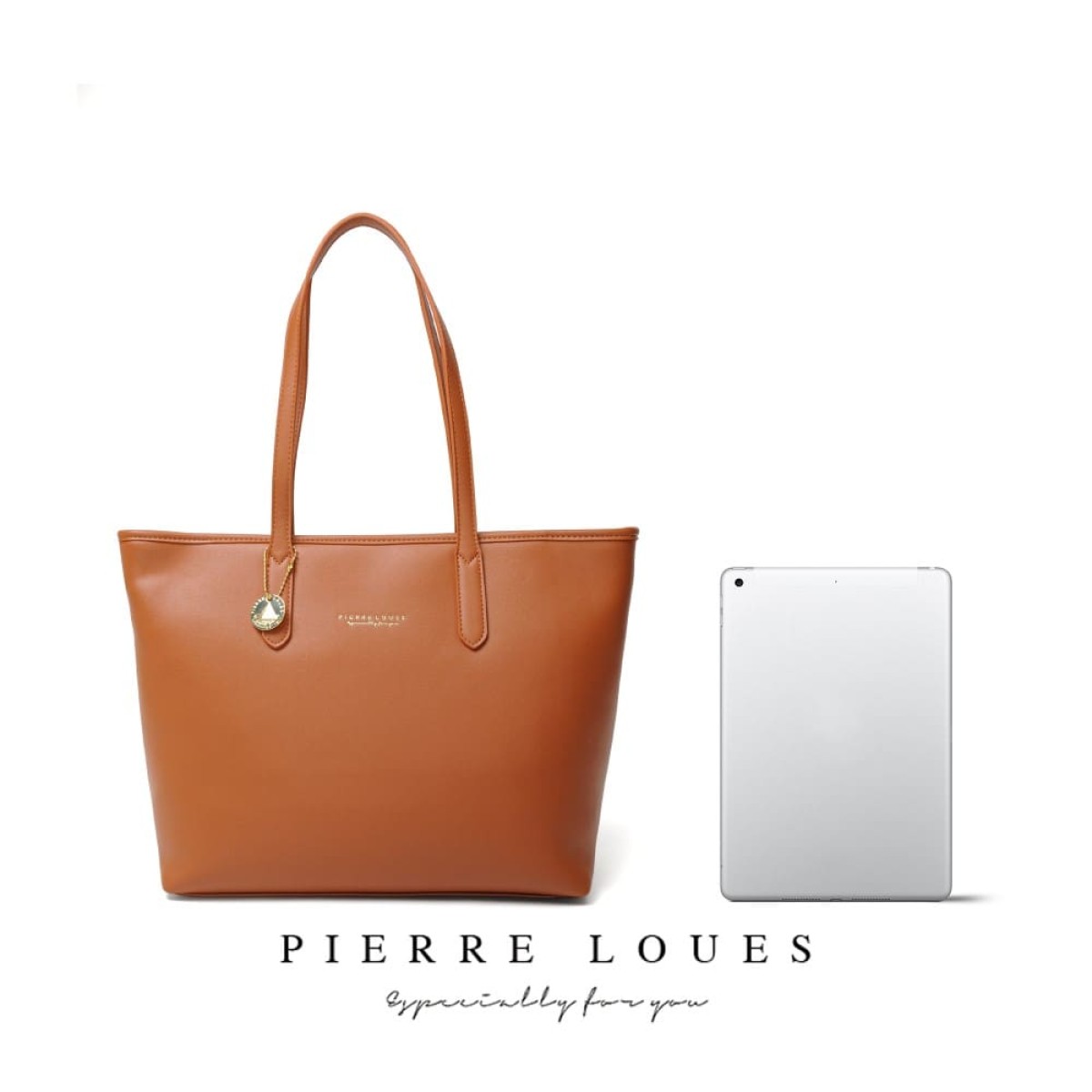 Γυναικεία Τσάντα Ώμου Shopper Pierre Loues 914-62 καφέ