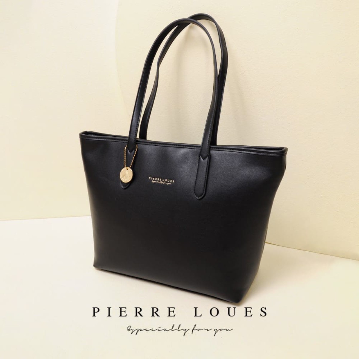 Γυναικεία Τσάντα Ώμου Shopper Pierre Loues 914-62 μαύρο