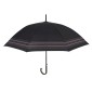 Umbrella Gent Golf 65/8 Aut. black with border stripe κόκκινο