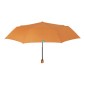 Umbrella Lady Mini 54/8 Man. 3 section round solid color windproof Microfibre πορτοκαλί