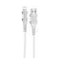 EGOBOO ChargeFlow Fabric Cable USB-A to Lightning, 1.2m, White