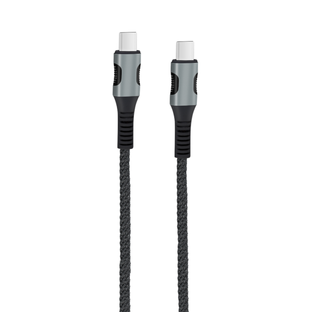 EGOBOO ChargeFlow Fabric Cable USB-C to USB-C, 1.2m, Black