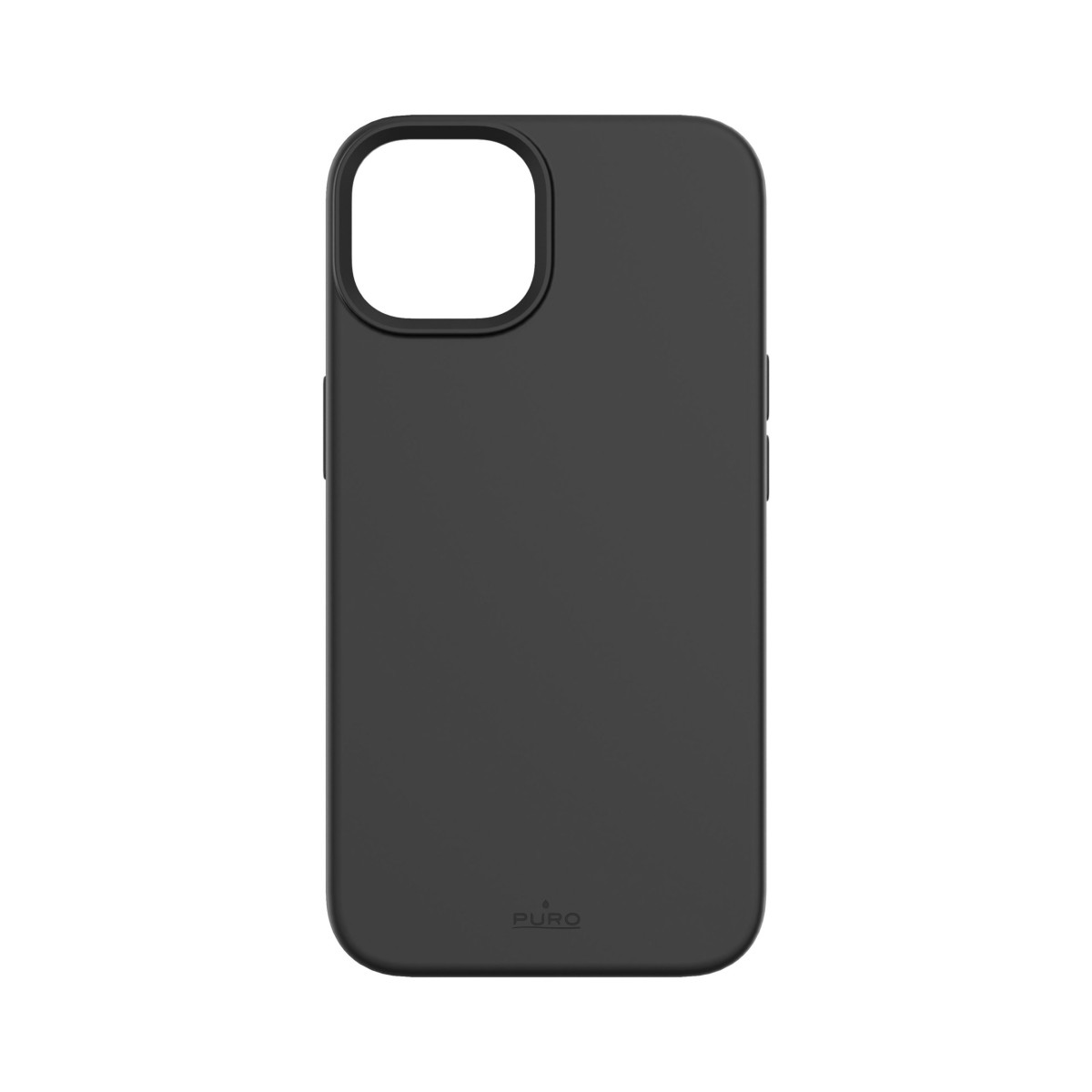 Puro Cover Silicon with microfiber inside for iPhone 14 / 13 6.1" Black