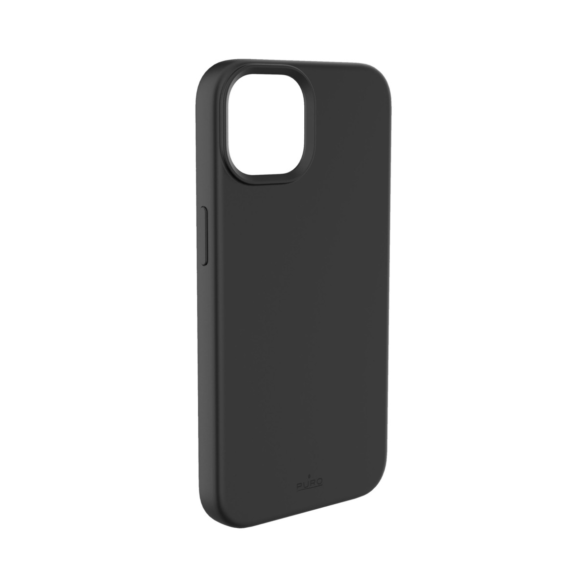 Puro Cover Silicon with microfiber inside for iPhone 14 Plus 6.7" Black