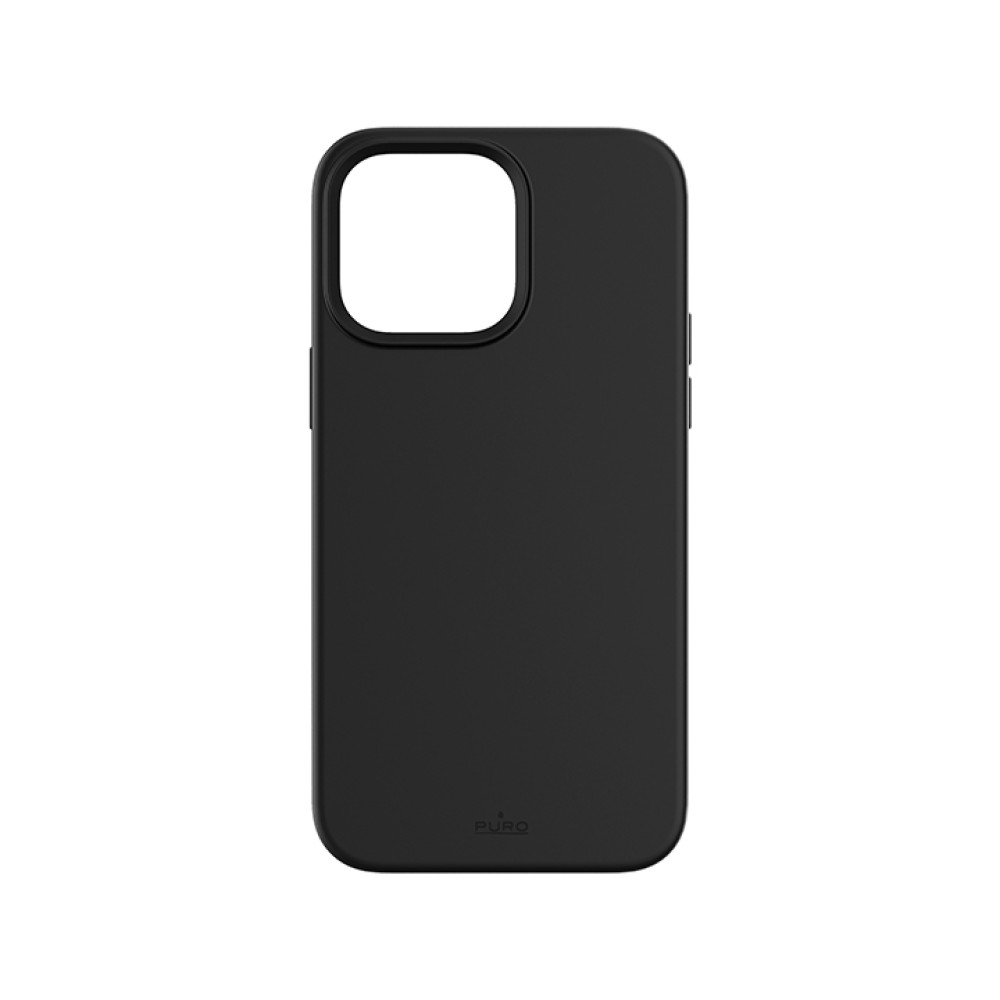 Puro Cover Silicon with microfiber inside for iPhone 14 Pro  6.1' Black