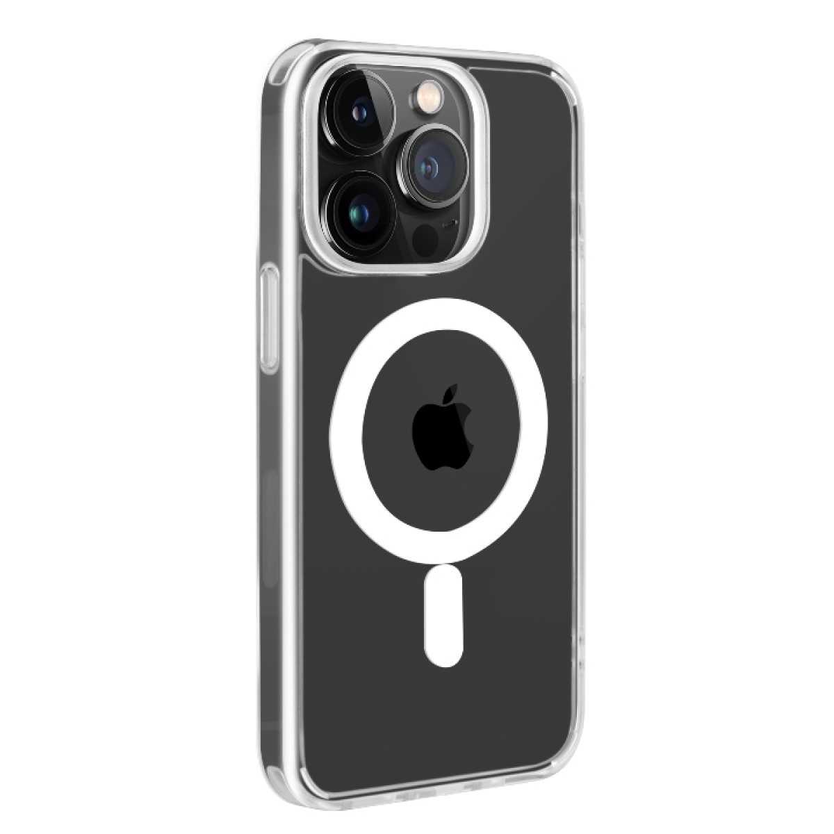 Puro Cover in TPU with integrated magnets 'LITE MAG' for iPhone 14 Pro 6.1' Transparent