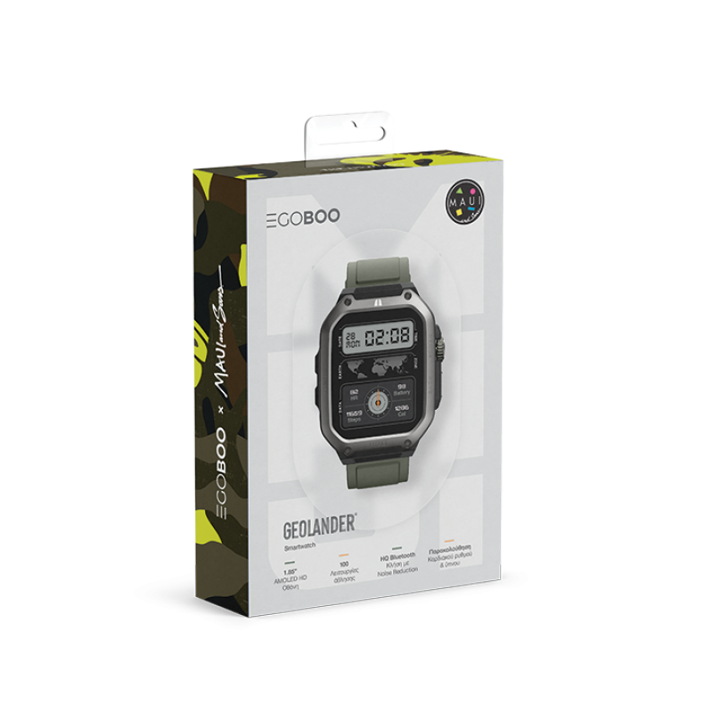 Egoboo X MAUI Smartwatch GeoLander, Green