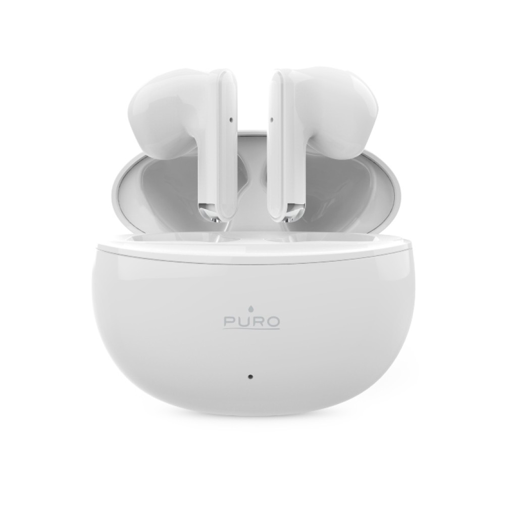 Puro Bluetooth Stereo True Wireless 'PLAY' with charging base USB-C, white