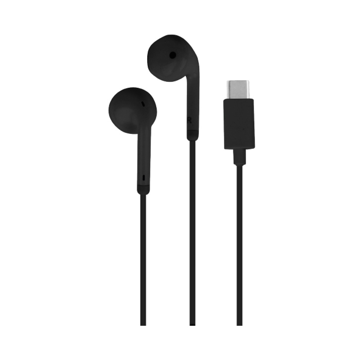 Puro Wired Stereo Earphones USB-C Black