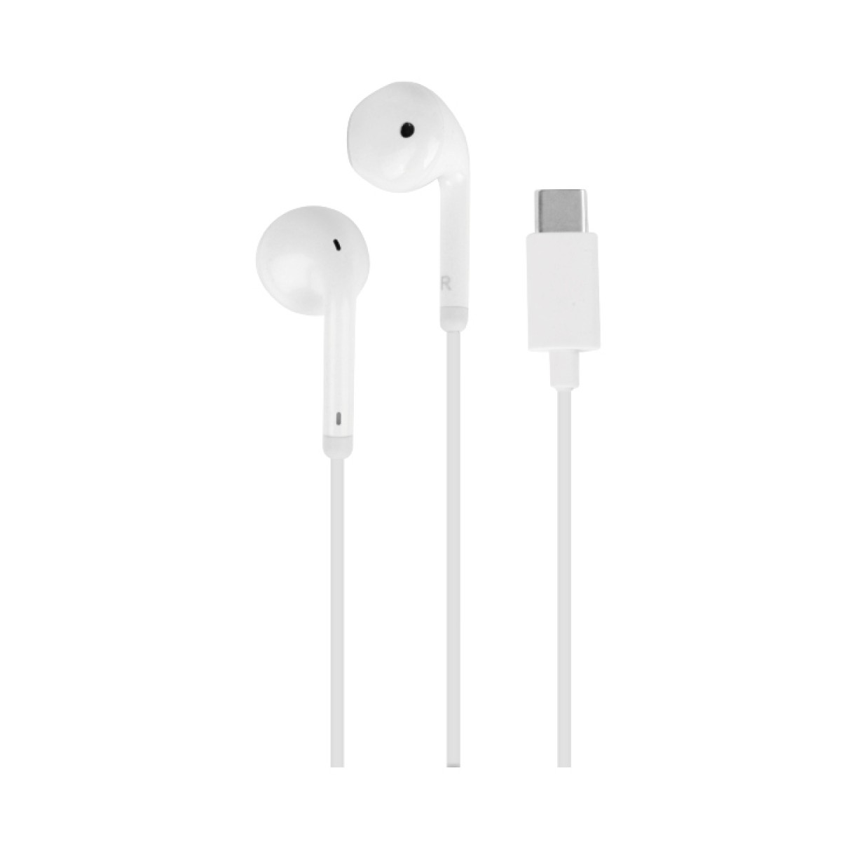 Puro Wired Stereo Earphones USB-C White