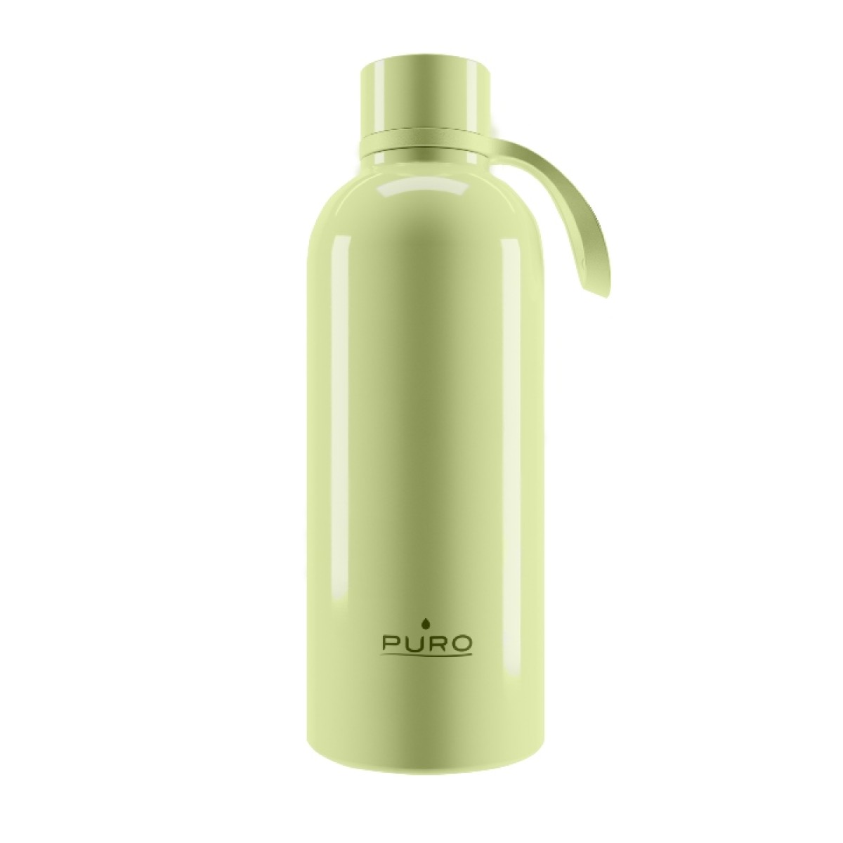 Puro ''DOUBLE WALL'' bottle with lace 500ml, light green