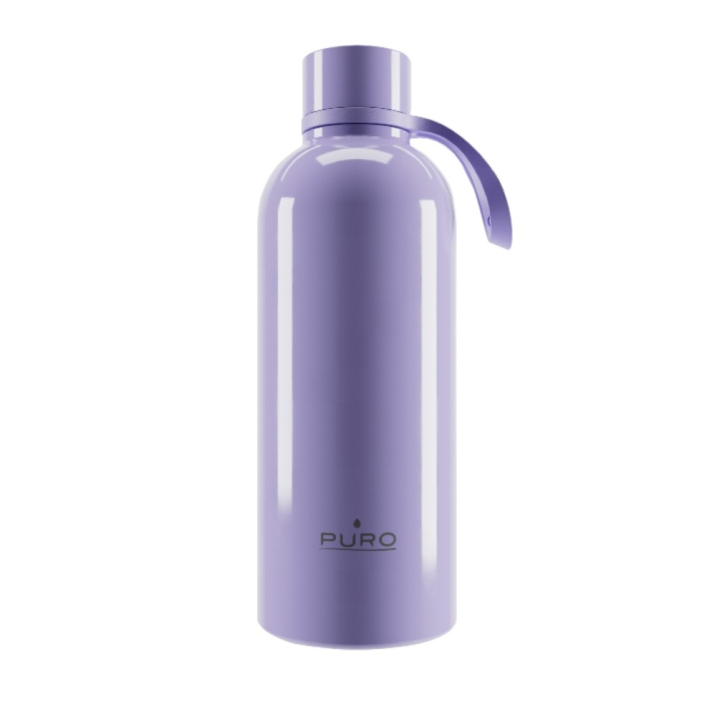 Puro ''DOUBLE WALL'' bottle with lace 500ml, lavender