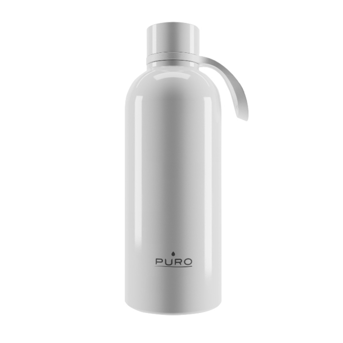 Puro ''DOUBLE WALL'' bottle with lace 500ml, white