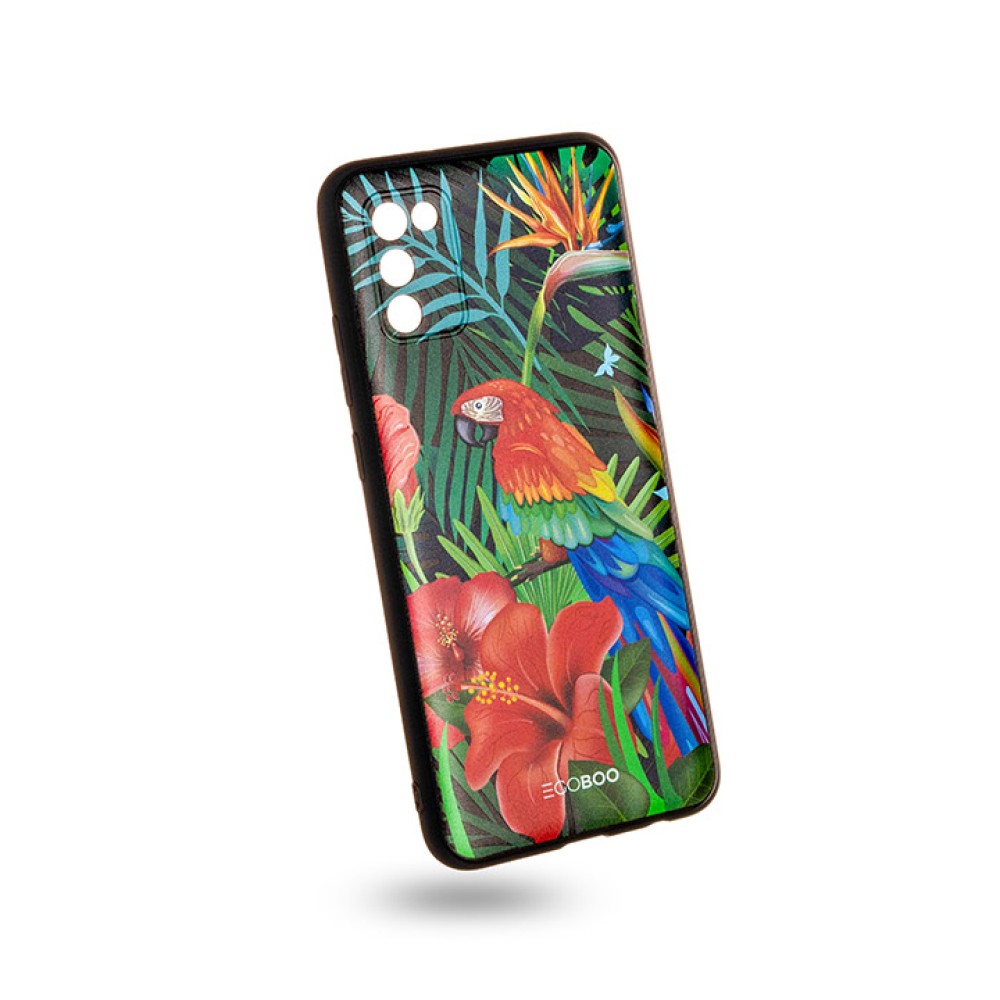 EGOBOO backcover for Samsung A02s, Jungle Parrot