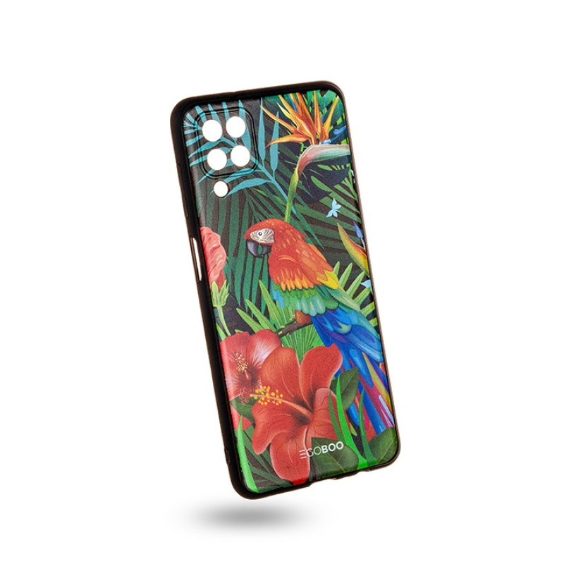 EGOBOO backcover for Samsung A12/A12S/A12N, Jungle Parrot