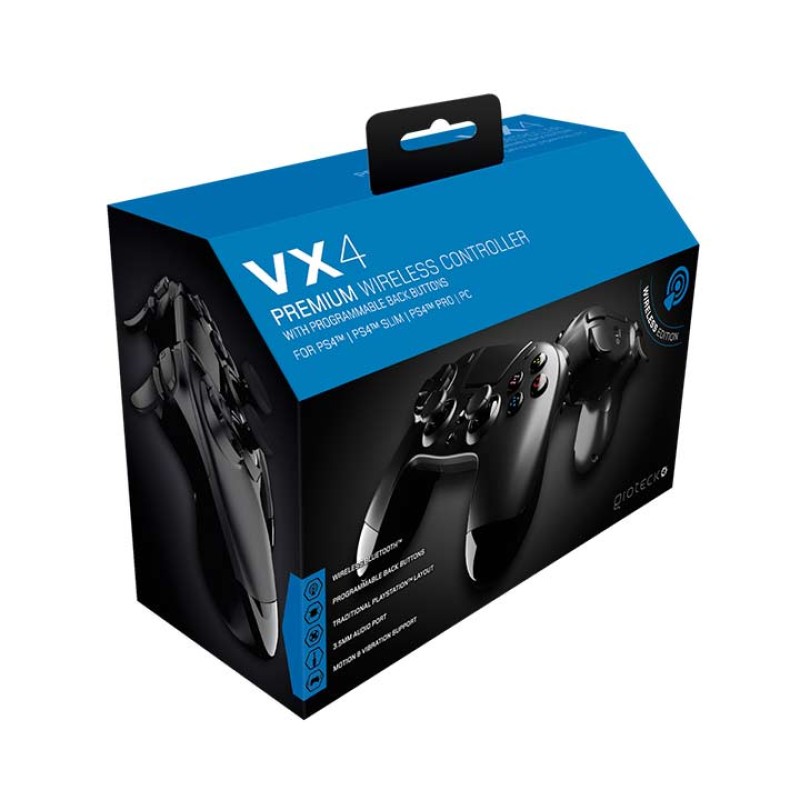 VX-4 PREMIUM WIRELESS BT CONTROLLER (PS4) (6/24) BLACK