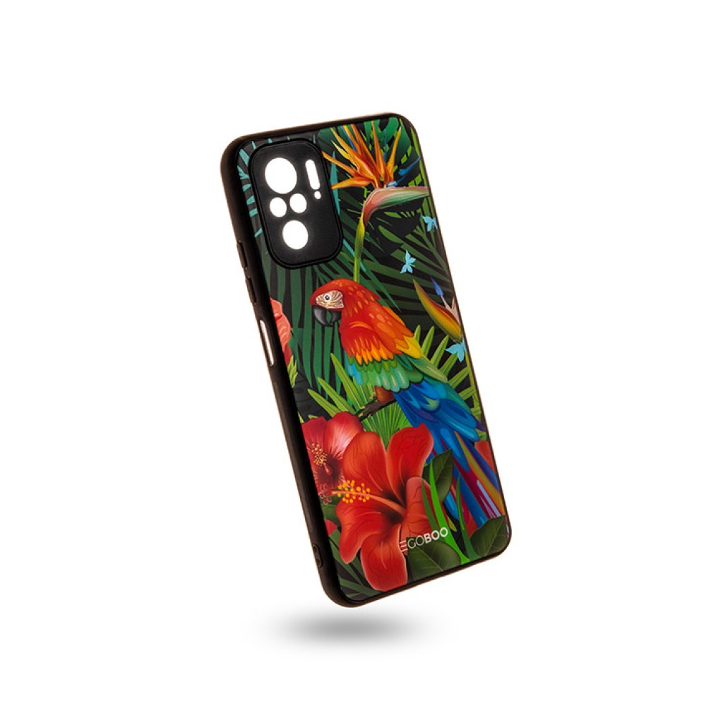 EGOBOO backcover for  Xiaomi Redmi Note 10, Jungle Parrot