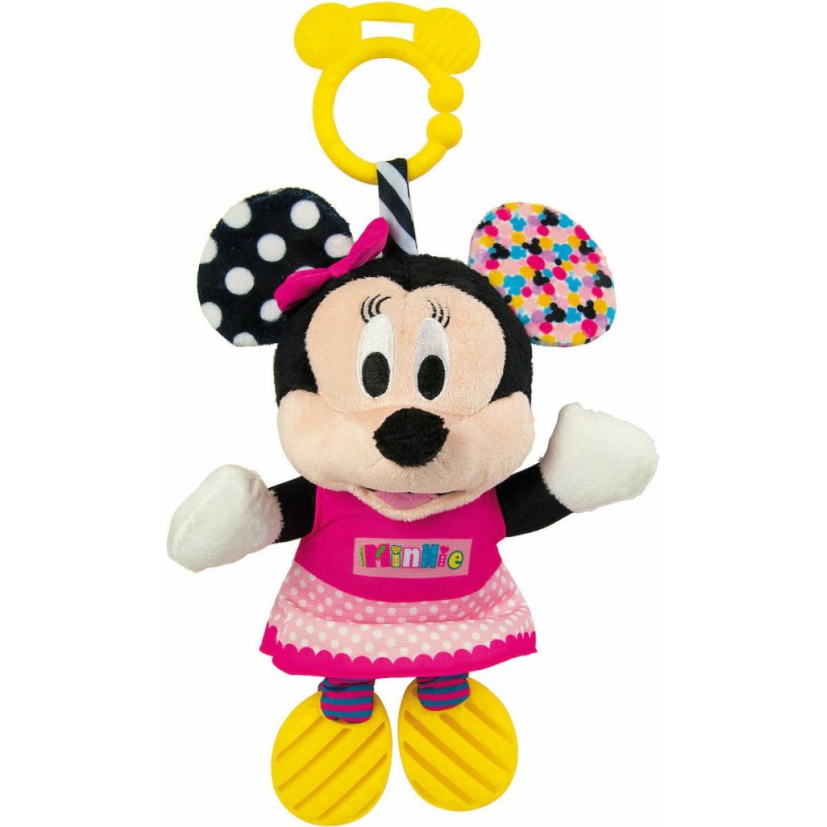 AS Disney Baby Clementoni Minnie First Activities Plush Toy with Teething Ring (1000-17164)