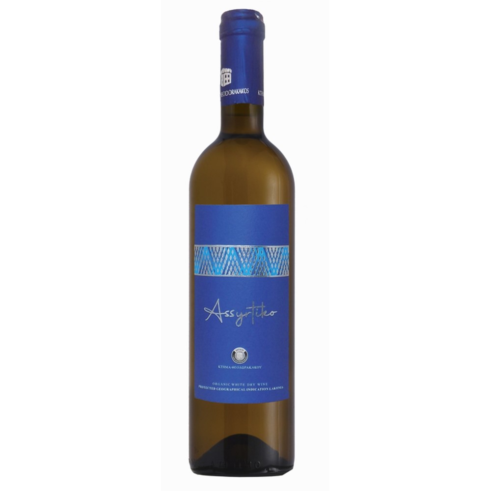 Estate Theodorakakos  - Assyrtiko -  Organic White Dry Wine P.G.I.,750ml