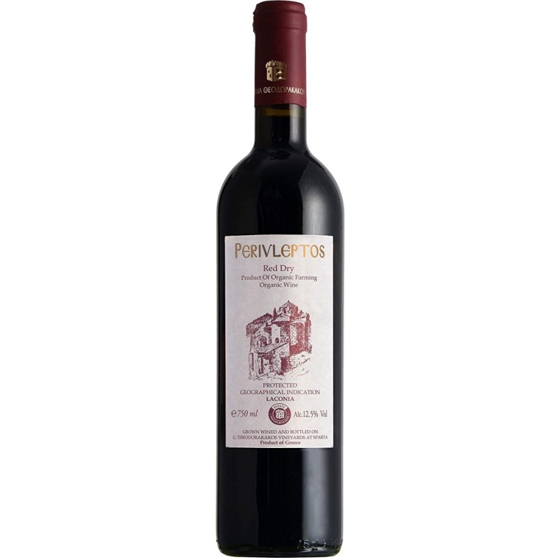 Estate Theodorakakos - Perivleptos Red - Organic Mavroudi, Agiorgitiko Red Dry Wine P.G.I. ,750ml