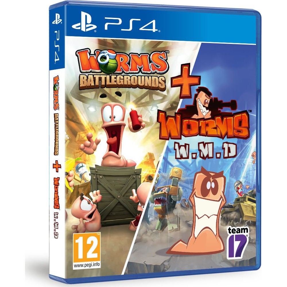 PS4 Worms Battlegrounds + Worms WMD - Double Pack