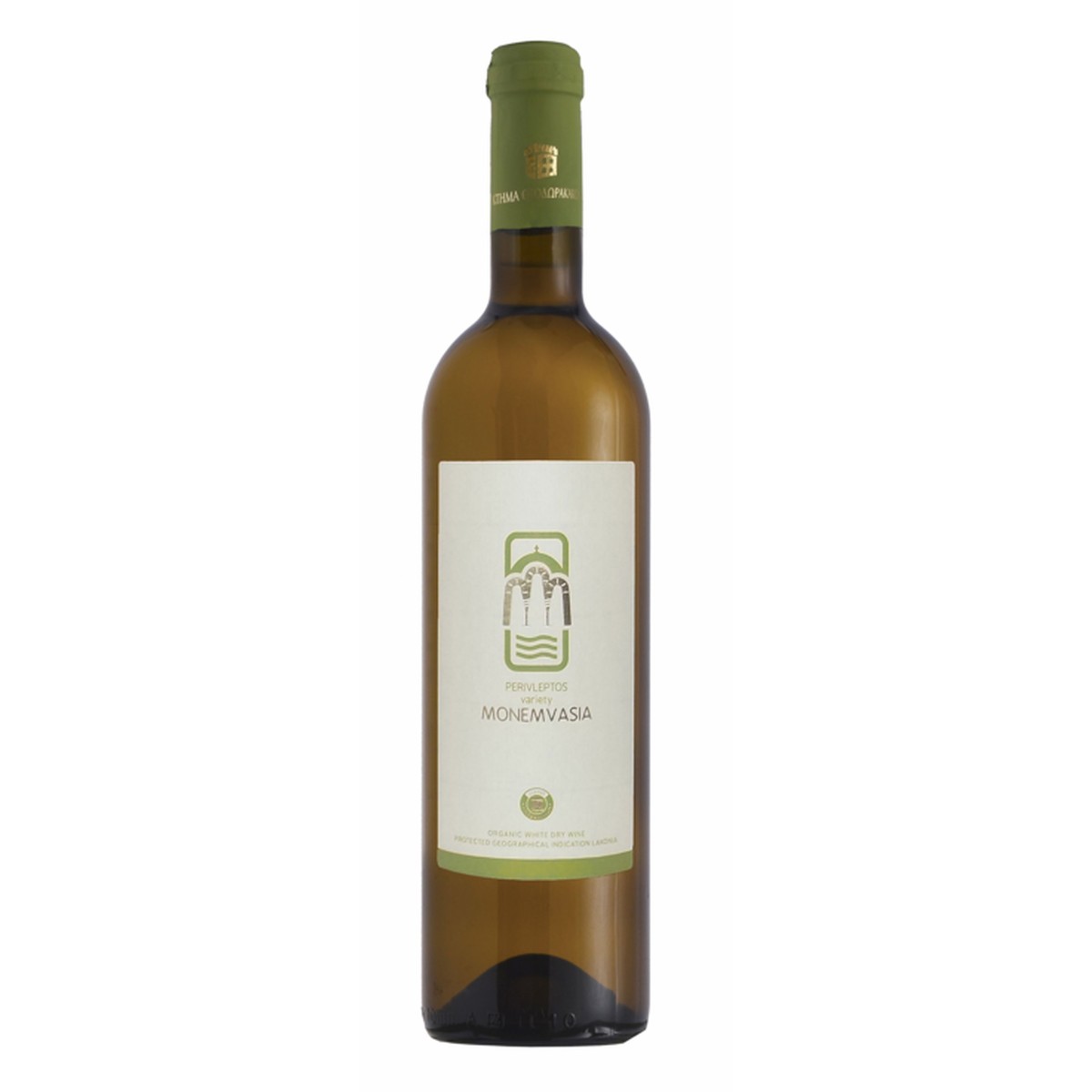 Estate Theodorakakos - Monemvasia - Organic White Dry Wine P.G.I., 750ml