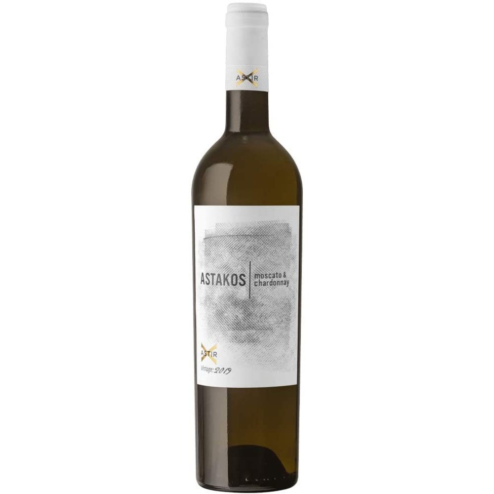 Astir X - Astakos White - Dry White Wine Moschato - Chardonnay P.G.I.,750ml